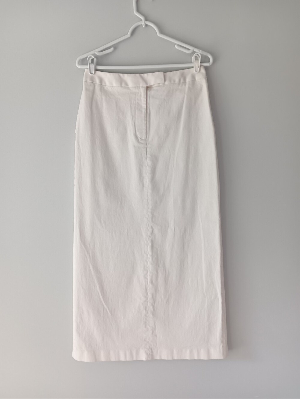 Vintage Saks Fifth Avenue Real Clothes Maxi Skirt Cotton White Size 8